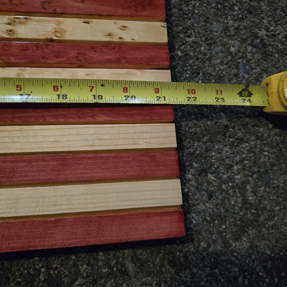 Rustic American Flag Wooden Wall Art